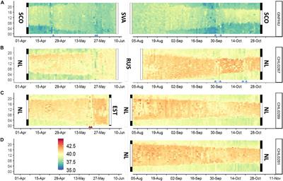 Circadian and Seasonal Patterns of Body Temperature in Arctic Migratory and Temperate Non-migratory Geese